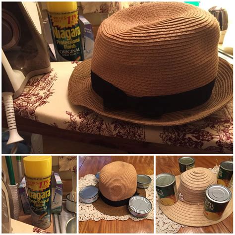 how to reshape a straw hat